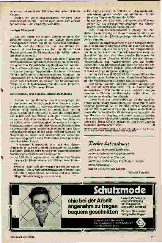 Vorschauseite 2: Organisation des Rooming-in
