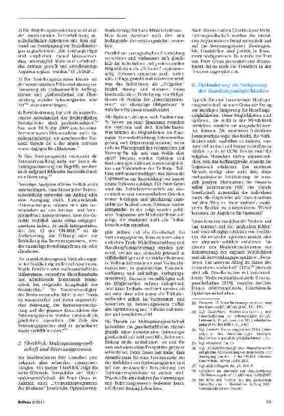 Vorschauseite 3: Die Betreuung der Multioptionsgesellschaft. Zur Entwicklung der rechtlichenVertretung aus Perspektive der Betreuungssoziologie Teil l