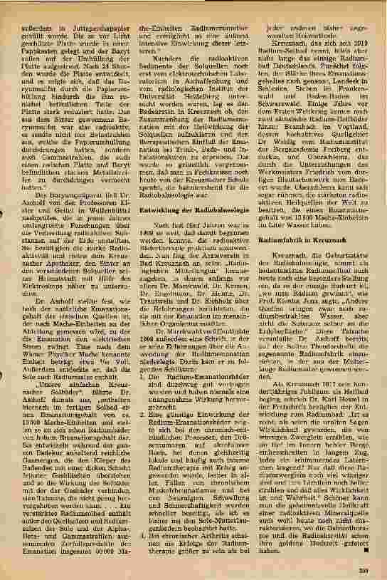 Vorschauseite 2: Radioaktive Bädertherapie (VII)