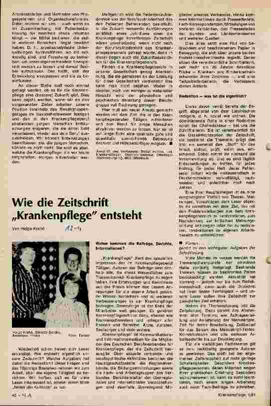 Vorschauseite 2: Hat die Krankenpflege eine Zukunft?