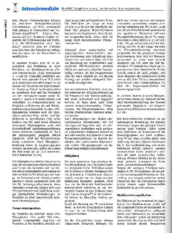 Vorschauseite 3: Flüssigkeitsbeatmung - ein alternatives Beatmungskonzept