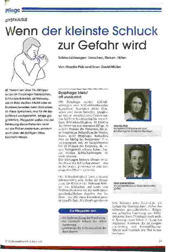 Vorschauseite 1: Wenn der kleinste Schluck zur Gefahr wird