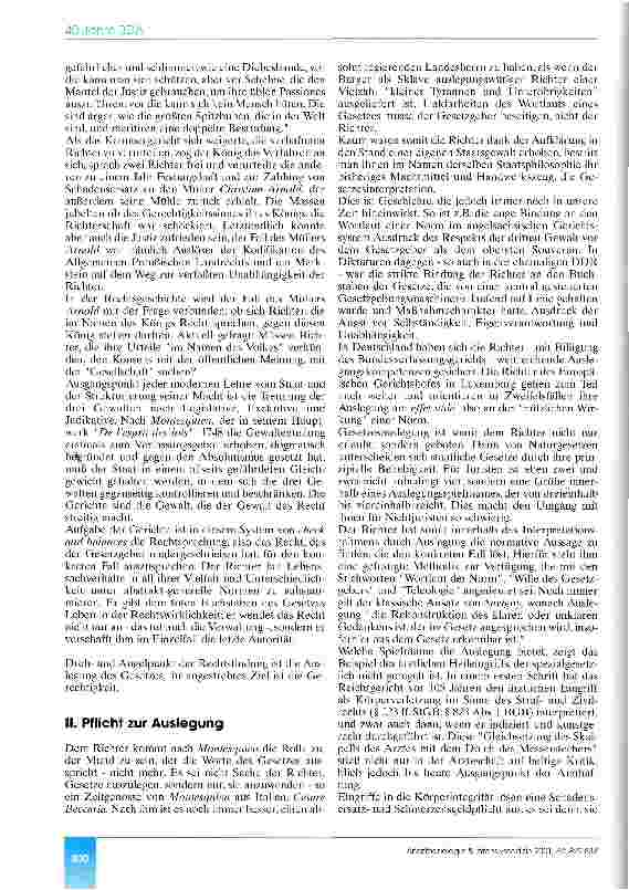 Vorschauseite 2: Die Rechtsprechung - ein Spiegel der Gesellschaft