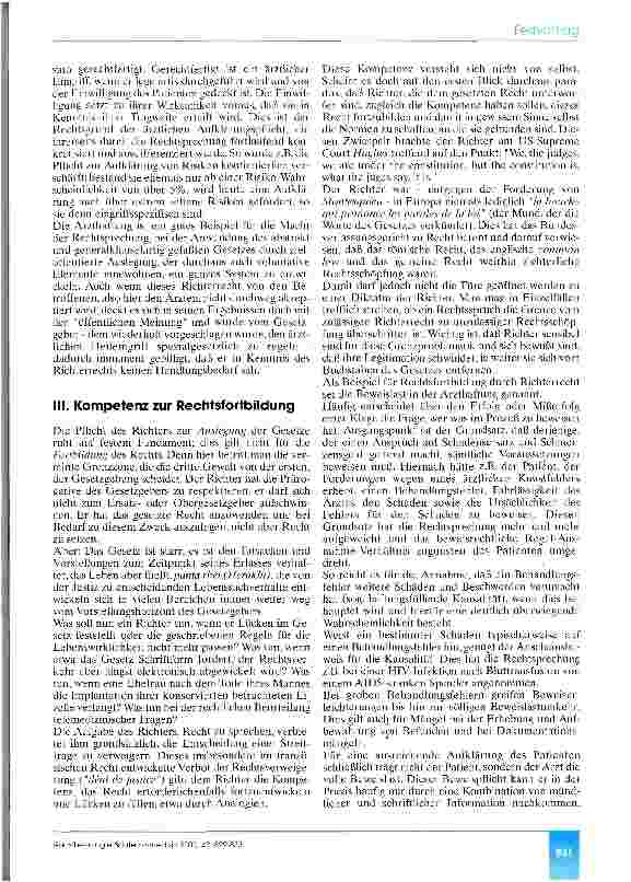 Vorschauseite 3: Die Rechtsprechung - ein Spiegel der Gesellschaft