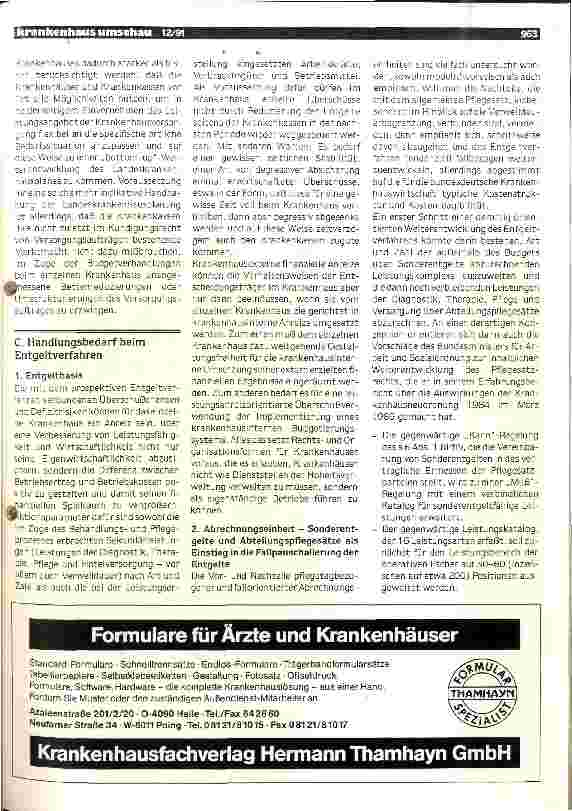 Vorschauseite 2: Perspektiven einer Weiterentwicklung der Krankenhausfinanzierung