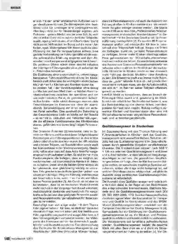 Vorschauseite 4: Leitung zwischen Berufung und Management