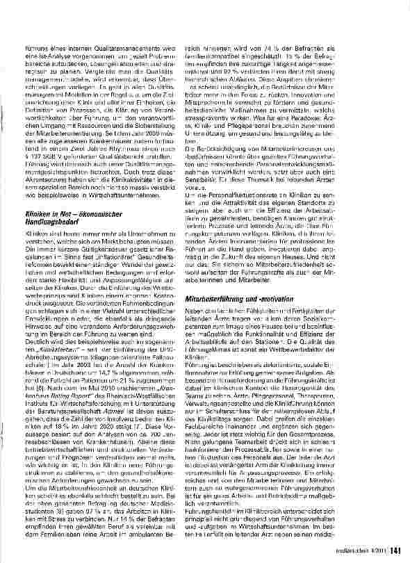 Vorschauseite 5: Leitung zwischen Berufung und Management