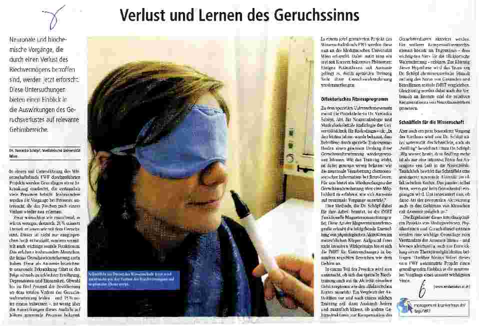 Vorschauseite 1: Verlust und Lernen des Geruchssinns