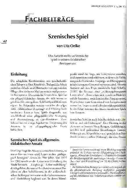 Vorschauseite 1: Szenisches Spiel