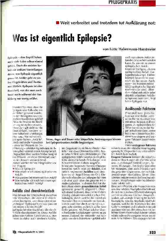 Vorschauseite 1: Was ist eigentlich Epilepsie? Weit verbreitet und trotzdem tut Aufklärung not