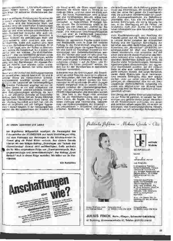 Vorschauseite 2: Die Schwester in der Psychiatrie 35. Folge: Grundlagen der Neurosen lehre A. Persönlichkeitsentwicklung in tiefenpsychologischer Sicht