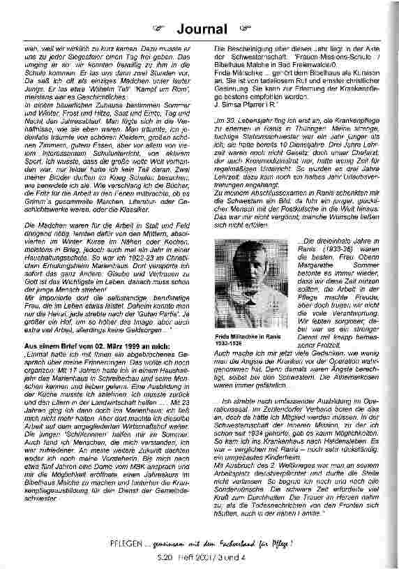 Vorschauseite 2: Zeitzeugin: Schwester Frida Militschke