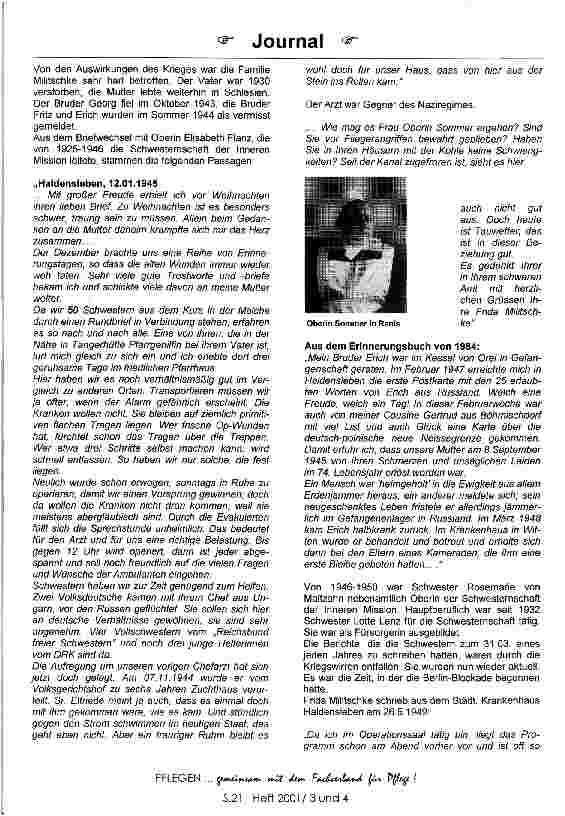 Vorschauseite 3: Zeitzeugin: Schwester Frida Militschke