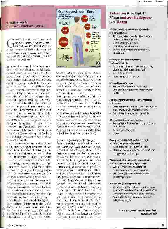 Vorschauseite 2: Krank durch Krankenpflege?