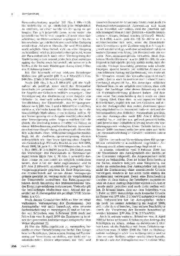 Vorschauseite 4: Wiederholung eines abgelehnten Zustimmungsantrages