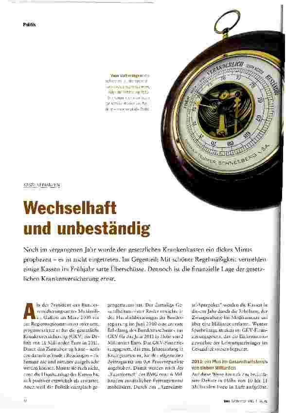 Vorschauseite 1: Wechselhaft und unbeständig