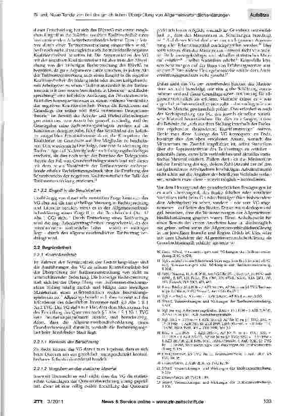 Vorschauseite 3: Neue Tendenzen bei der gerichtlichen Überprüfung von Allgemeinverbindlicherklärungen