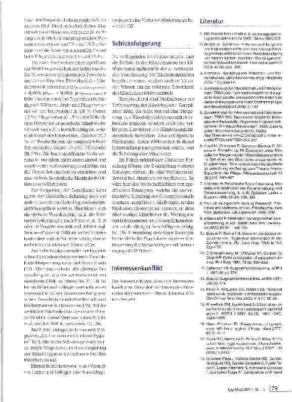 Vorschauseite 4: Untersuchung zur Verbesserung der Compliance bezüglich der hygienischen Händedesinfektion