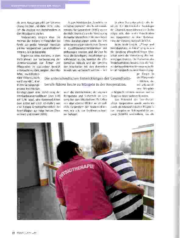 Vorschauseite 3: ROBERT BOSCH STIFTUNG -KOOPERATION DER GESUNDHEITSBERUFE