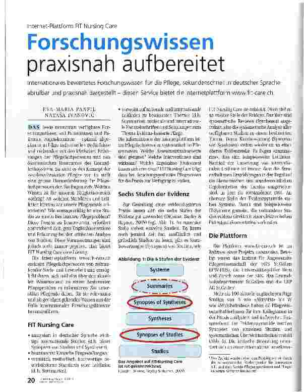 Vorschauseite 1: Forschungswissen praxisnah aufbereitet