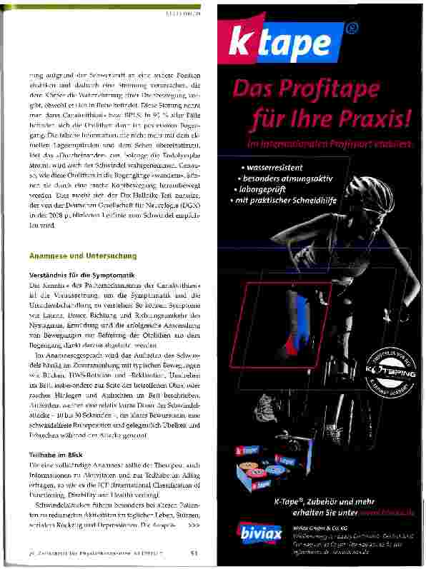 Vorschauseite 3: Benigner paroxysmaler Lagerungsschwindel (BPLS)