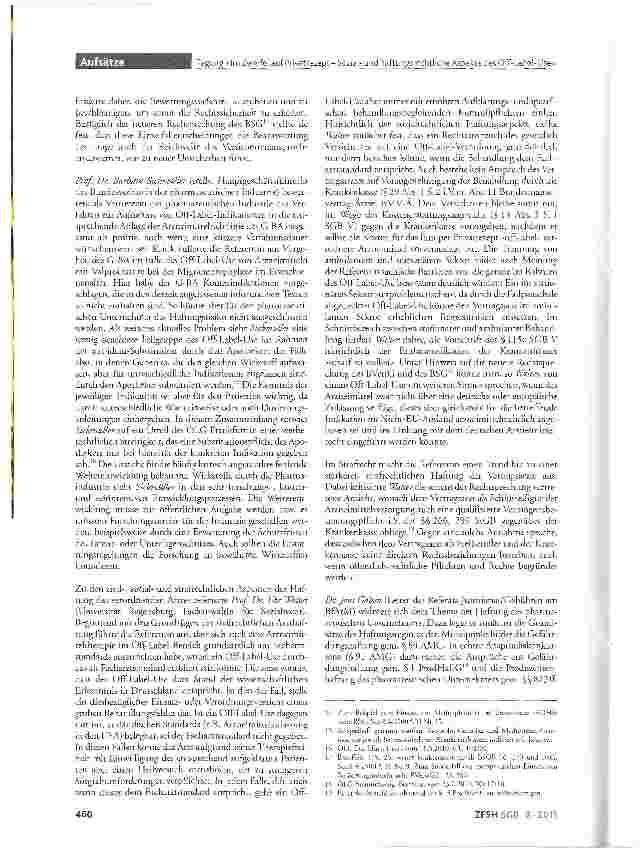 Vorschauseite 3: Tagung »Im Zweifel auf Privatrezept - Sozialund haftungsrechtliche Aspekte des Off-Label-Use«