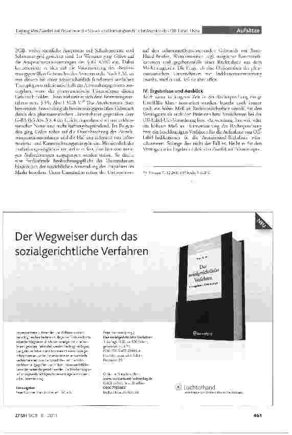 Vorschauseite 4: Tagung »Im Zweifel auf Privatrezept - Sozialund haftungsrechtliche Aspekte des Off-Label-Use«