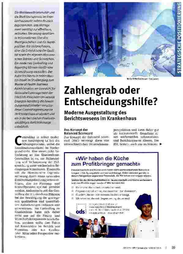 Vorschauseite 1: Zahlengrab oder Entscheidungshilfe?