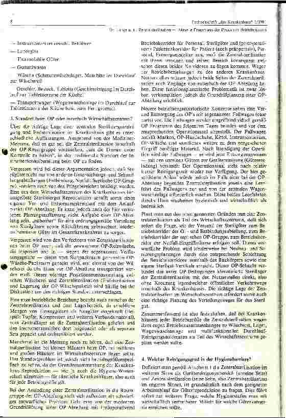 Vorschauseite 5: Zentralsterilisation - Aktuelle Fragen aus der Praxis eines Betriebsplaners