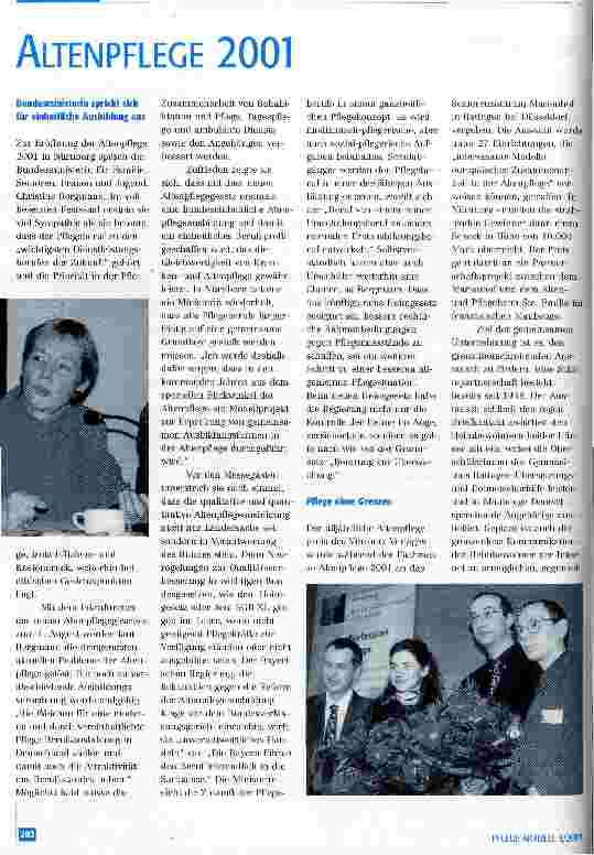Vorschauseite 1: Altenpflege 2001