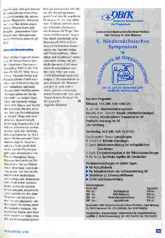 Vorschauseite 2: Altenpflege 2001
