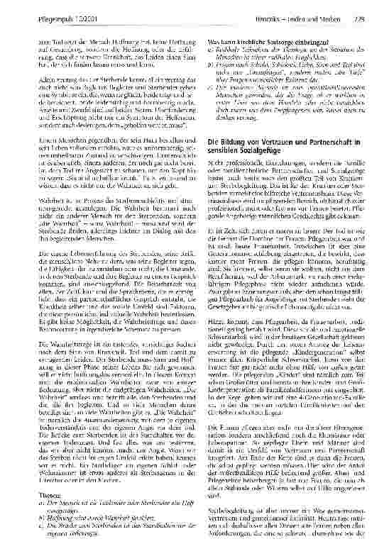 Vorschauseite 2: Leiden und Sterben Menschenwürde zwischen Zeitgeist und Bibel