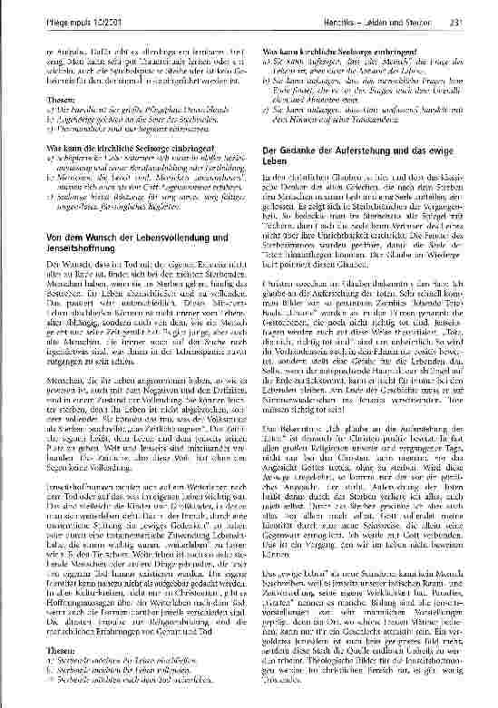 Vorschauseite 4: Leiden und Sterben Menschenwürde zwischen Zeitgeist und Bibel