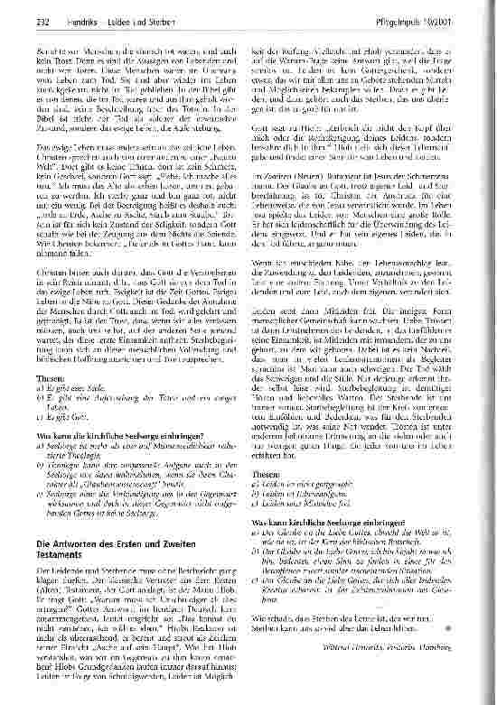 Vorschauseite 5: Leiden und Sterben Menschenwürde zwischen Zeitgeist und Bibel