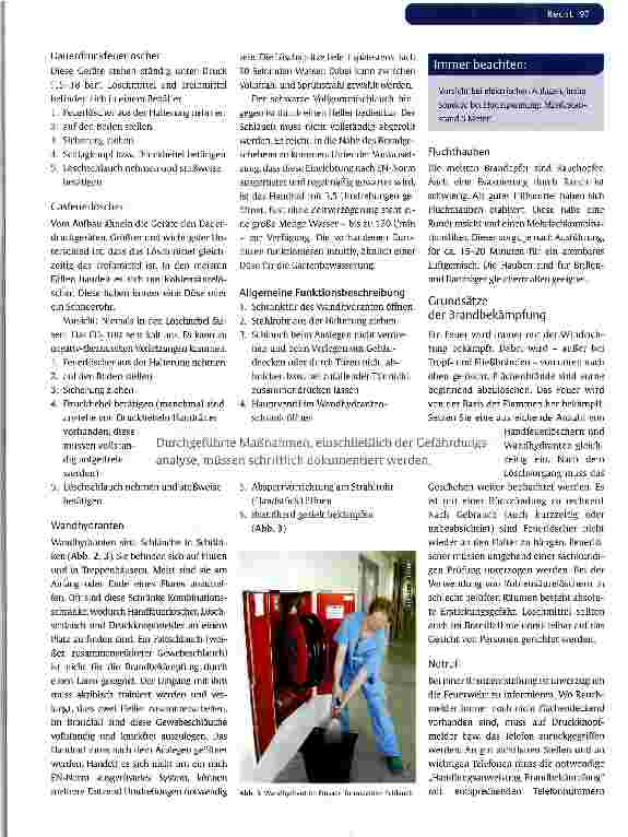 Vorschauseite 5: ARBEITSSICHERHEIT UND ORGANISATIONBrandschutz im Klinikalltag