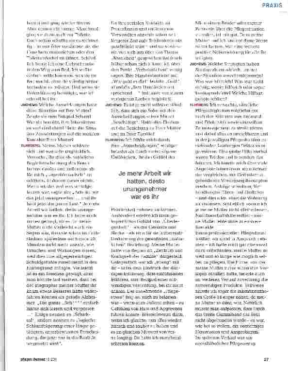 Vorschauseite 2: Inkontinenz und Demenz - ein pflegender Angehöriger berichtet „Es war ihr so peinlich