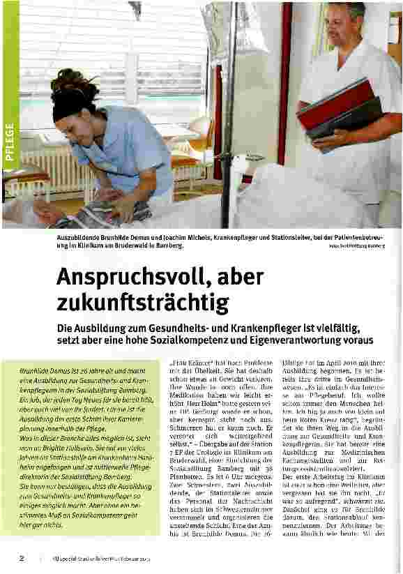 Vorschauseite 1: Anspruchsvoll, aber zukunftsträchtig