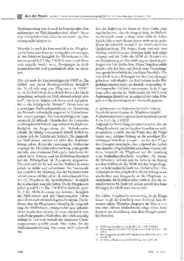 Vorschauseite 6: Die Bausteine einer Qualitätsprüfung gemäß §§ 114f. SGB XI und ihre Ecken und Kanten (2. Teil)