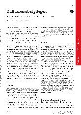 Vorschauseite 1: Kultursensibel pflegen: Ein Kompetenzkatalog für beruflich Pflegende