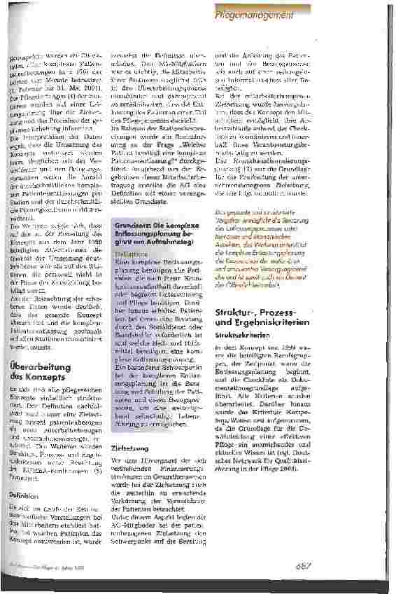 Vorschauseite 2: Komplexe Patientenentlassung Wann endet der Pflegeprozess?