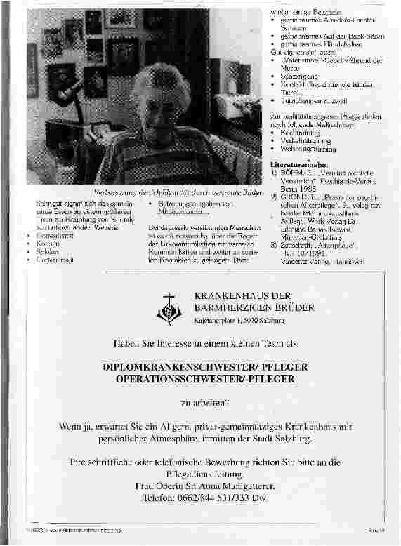 Vorschauseite 2: Pflege alter Menschen - eine Aufgabe für das diplomierte Pflegepersonal