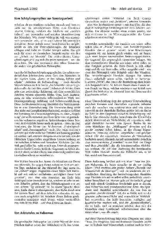 Vorschauseite 2: Arbeit und Identität