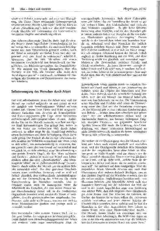 Vorschauseite 3: Arbeit und Identität