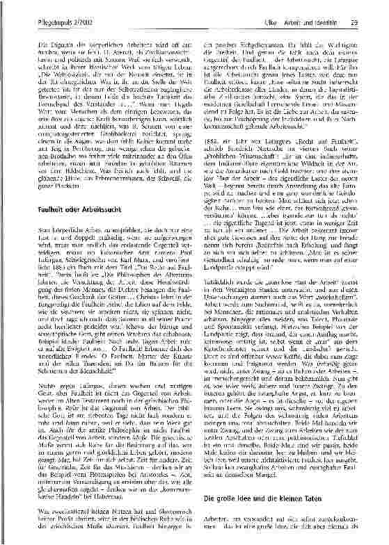 Vorschauseite 4: Arbeit und Identität