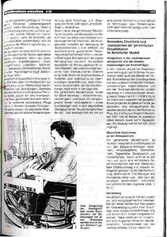 Vorschauseite 2: Geriatrische Rehabilitation: Das Betzdorfer Modell