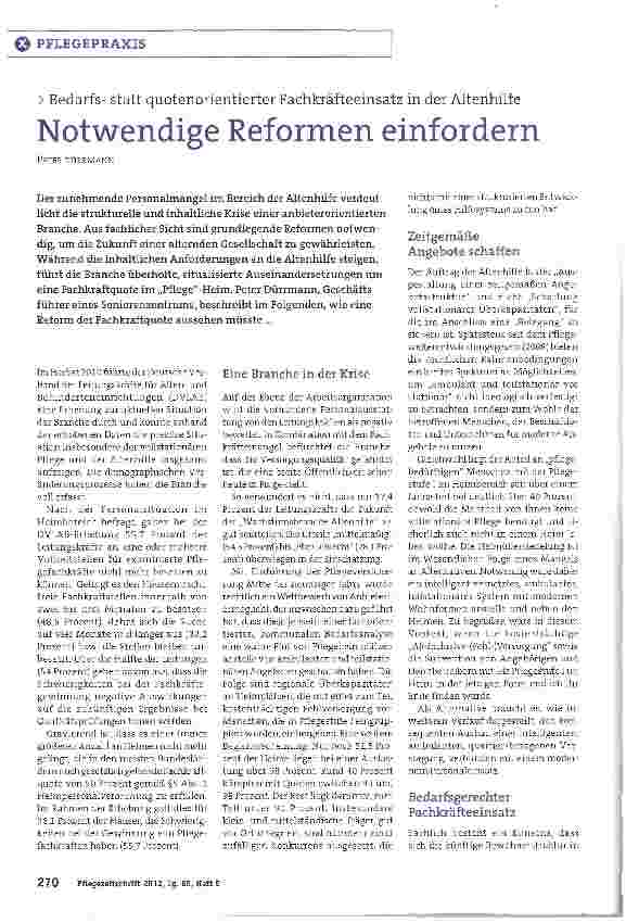 Vorschauseite 1: Notwendige Reformen einfordern