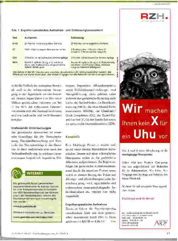 Vorschauseite 2: Geriatrisches Assessment