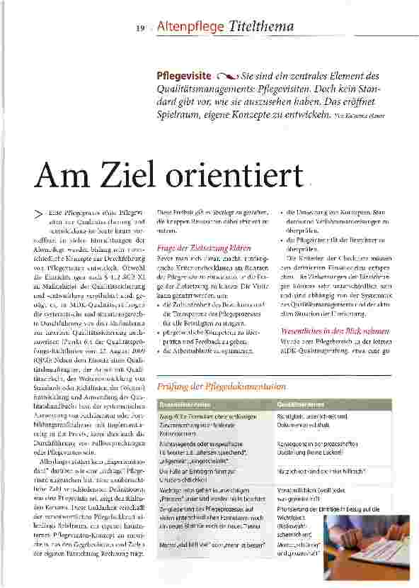 Vorschauseite 1: Am Ziel orientiert