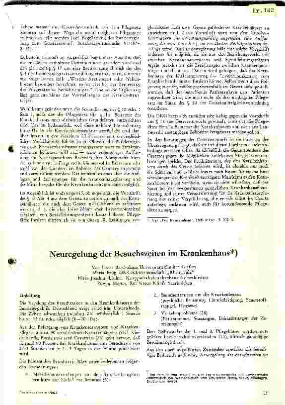 Vorschauseite 5: Das Krankenhausfinanzierungsgesetz - eine Zwischenbilanz