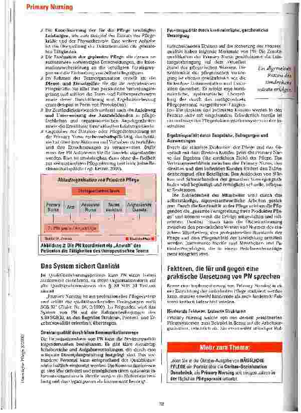 Vorschauseite 4: Mehr Handlungsfreiheit für die Pflege